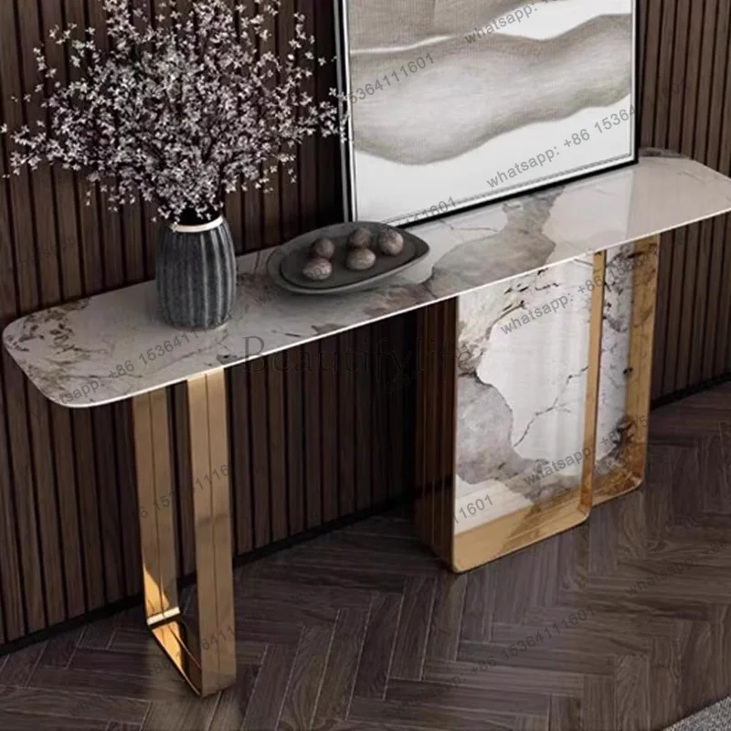 XX.Classic Versatile Entryways Table Exquisite Glamour Luxury European Console Table Premium Beauty Scrivania Living Room Furnit