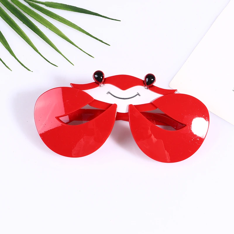 Funny Foldable Crab Costume Glasses Novelty Sunglasses Birthday Beach Party Favors Festive Party Supplies Decoration Accessories