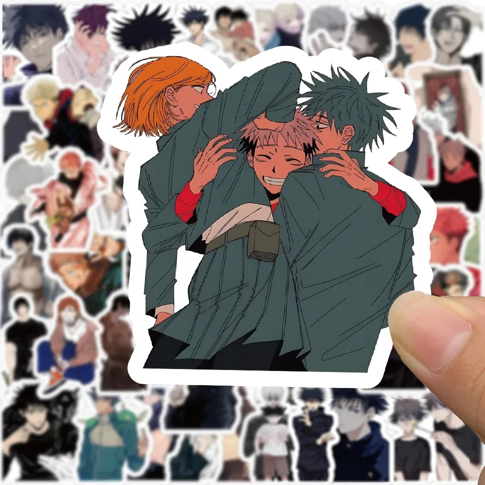 10/30/50/100pcs Anime Jujutsu Kaisen Stickers Cartoon Itadori Yuji Satoru Gojo Decals Laptop Skateboard Cool PVC Sticker Kid Toy