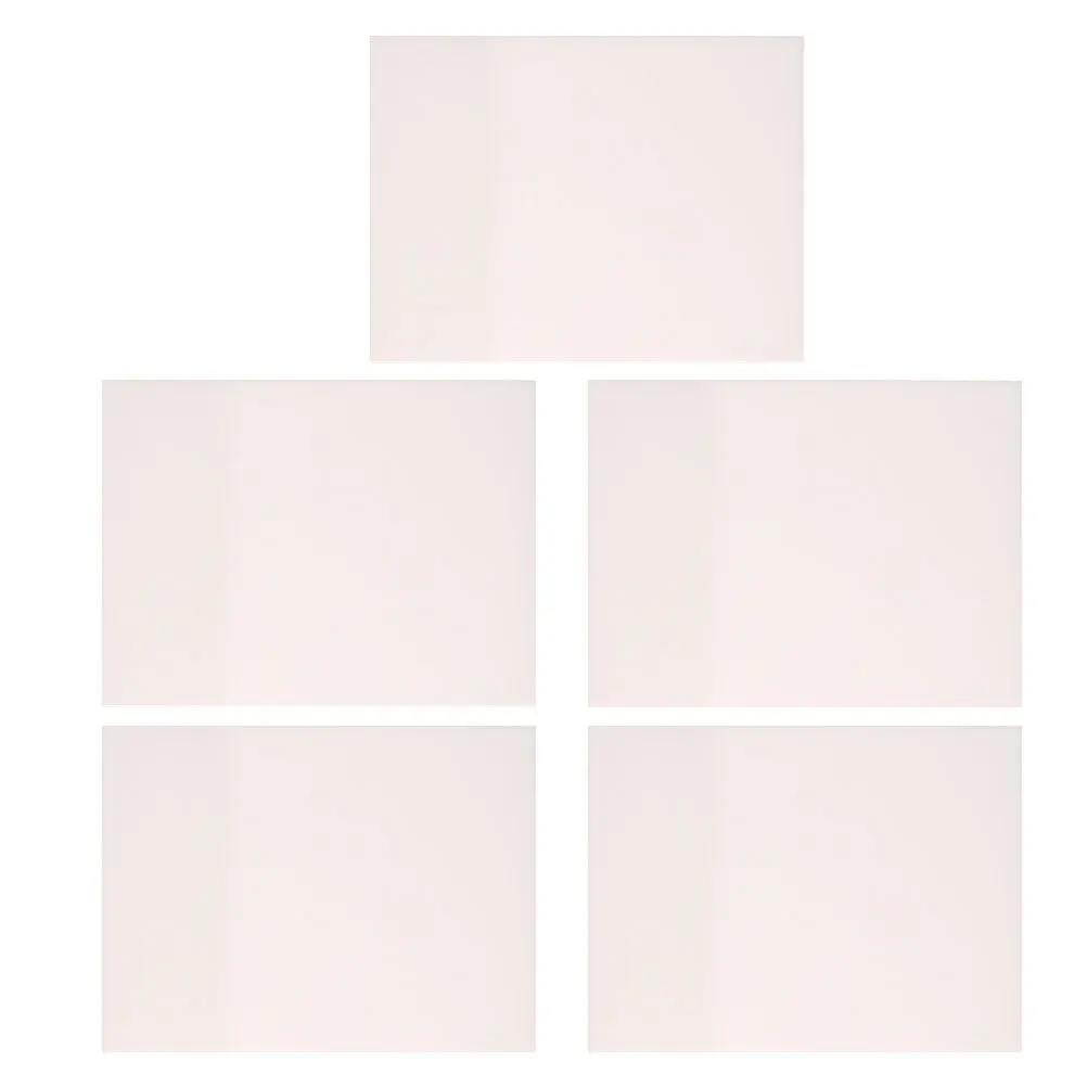 

5Pcs Writing Memo Pads Waterproof Note Stickers Safe Material Note Pads Student Stationery Transparent