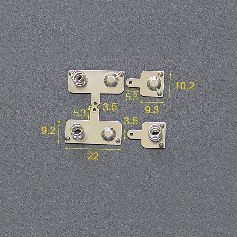 50PCS AAA Battery Spring Contacts OEM Metal Nickel Plated 9*22mm 9*10mm Type-S22 for Electronic Components Market