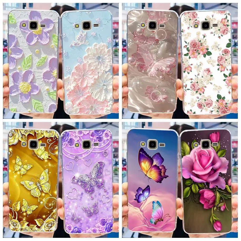 For Samsung Galaxy J7 Nxt Case J701F Fashion Flower Soft Cover For Samsung Galaxy J7 2015 J700F Capa  J7 Core J7 Neo Phone Cases