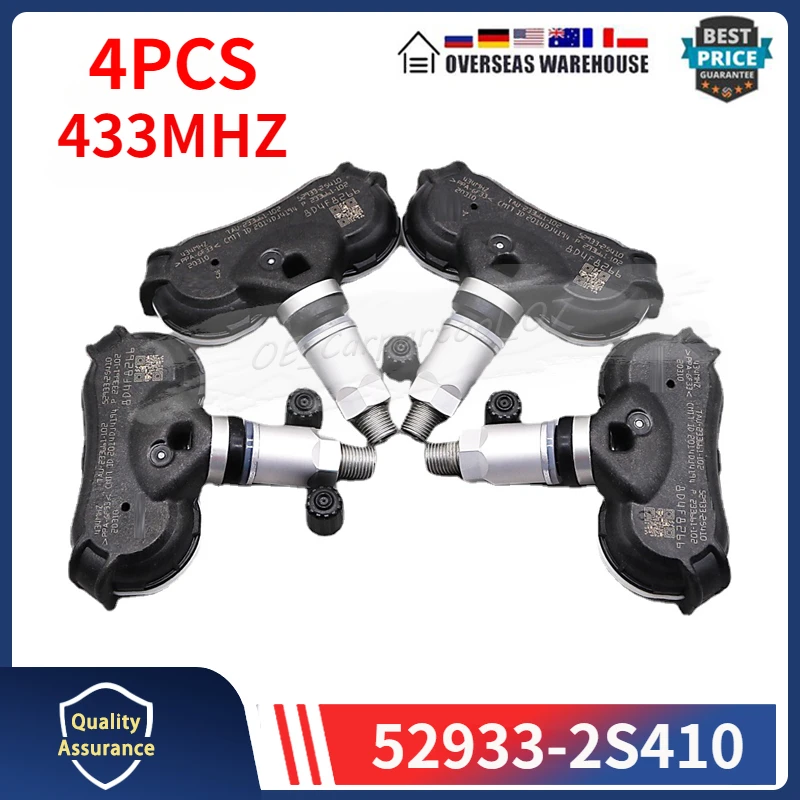 Датчик давления в шинах Tucson TPMS 2013 МГц 52933-2S410 52933-2S400, 4 шт.