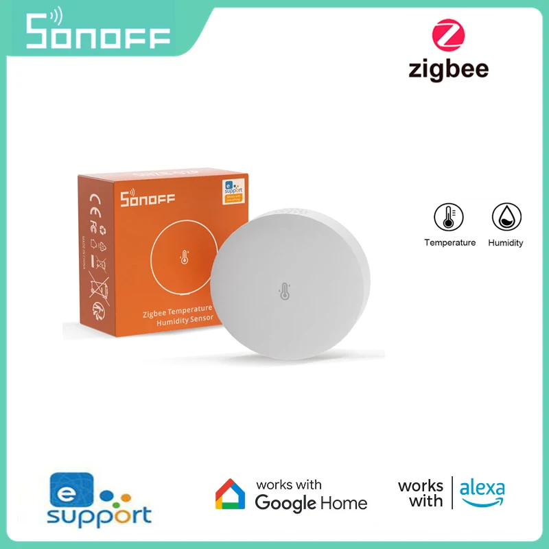 

SONOFF SNZB-02P Temperature And Humidity Sensor Support Zigbee 3.0 protoco High-Accurate Monitor For Smart Home Via eWeLink