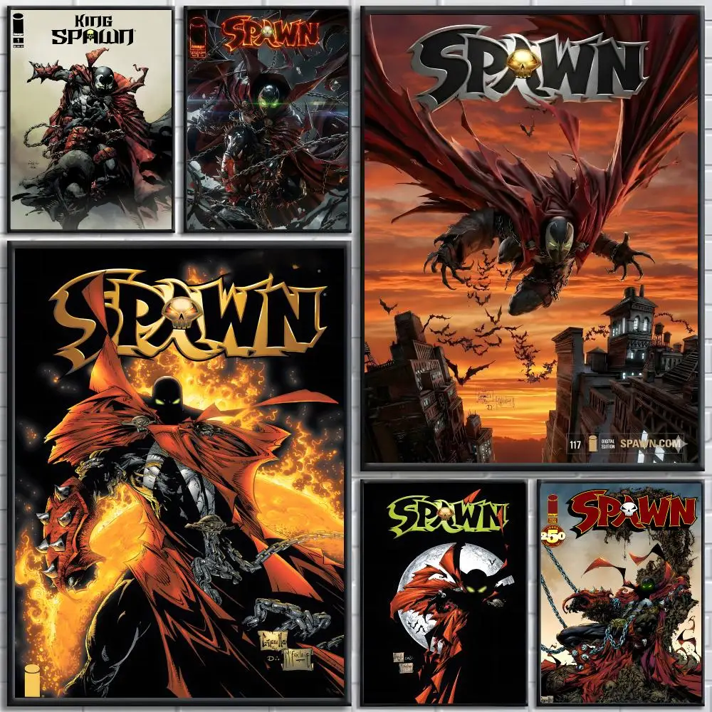 Comic Spawn Poster High-quality wall art posters, suitable for home offices, bedrooms, and living rooms.