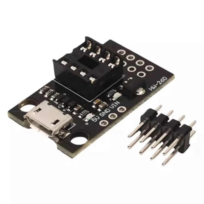 ATtiny13A / ATtiny25 / ATtiny45 / ATtiny85 Pluggable ATTINY Development Programming Bare Board