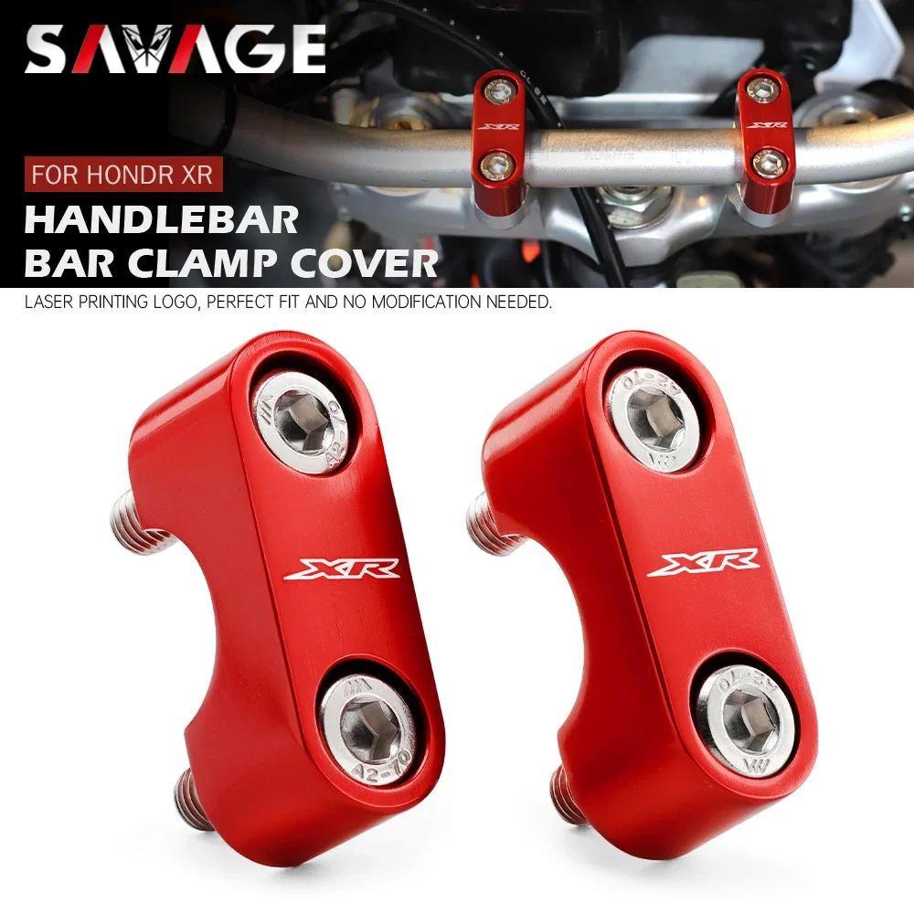 Handlebar Clamp Covers For HONDA XR650R/L XR250L/R XR230R XR400R XR600R XR 230/250/400 Motard Motorcycle Bar Riser Clamping Cap