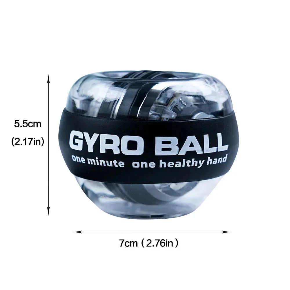LED Gyroscopic Power Trainer Ball Autostart Range Gyro Power Wrist Ball Arm Hand Muscle Force Trainer Fitness Equipment