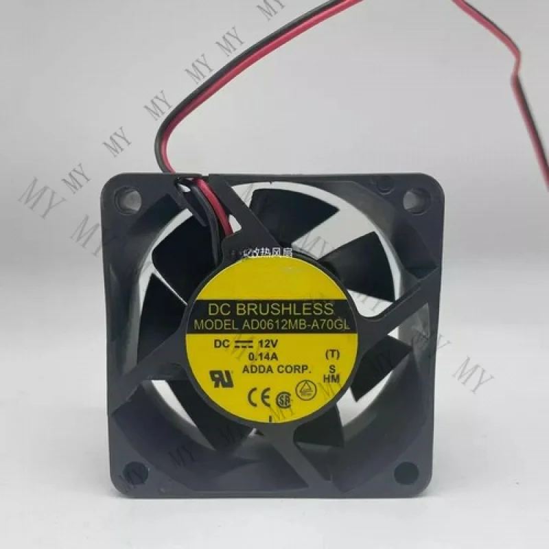 

TT for ADDA AD0612MB-A70GL 6025 DC12V 0.14A 2-Wire Silent Cooling Fan