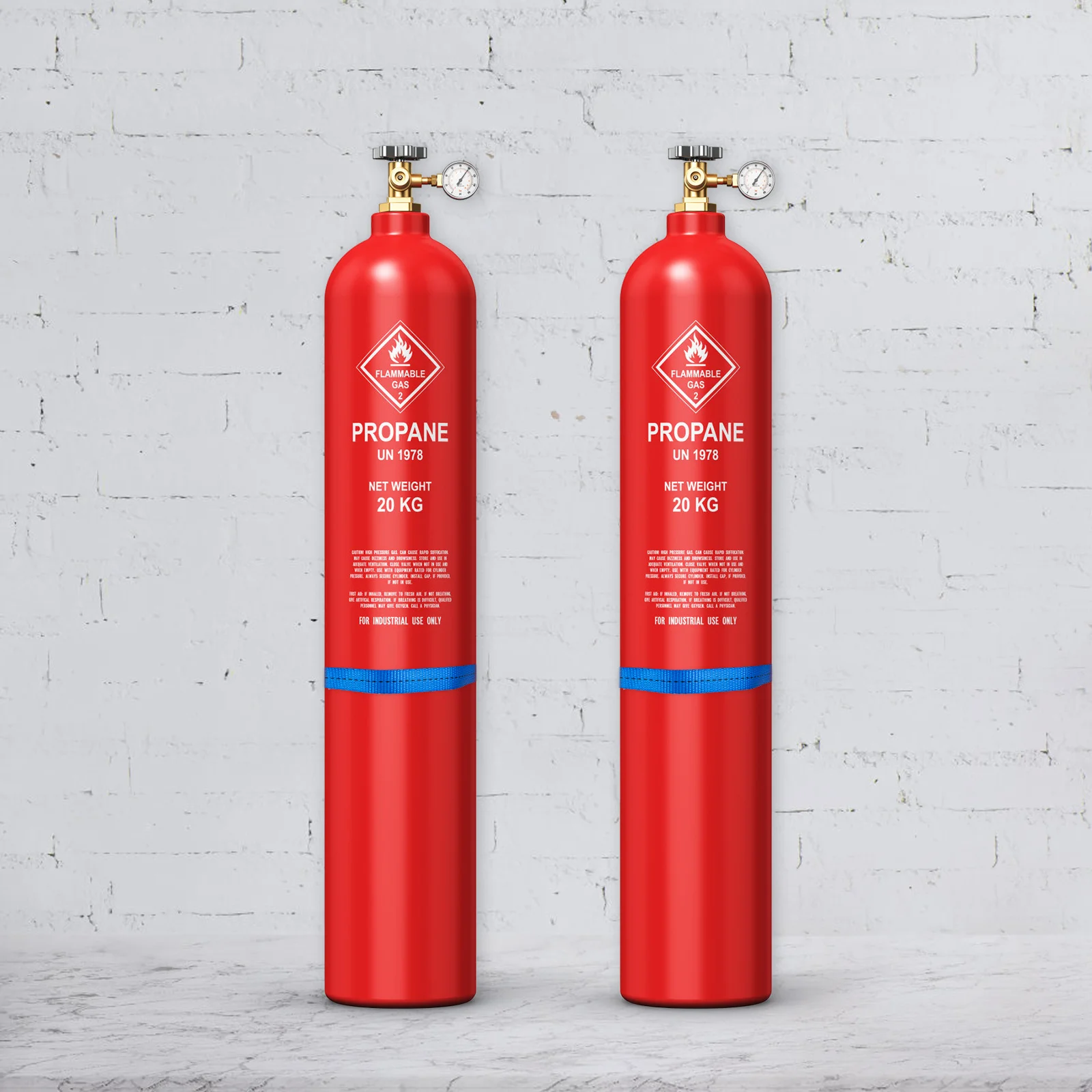 

2Pcs Gas Cylinder Bracket Adjustable Holder for 40L Tanks Propane Oxygen Bottle Wall Mounted Cylinder Support Strap