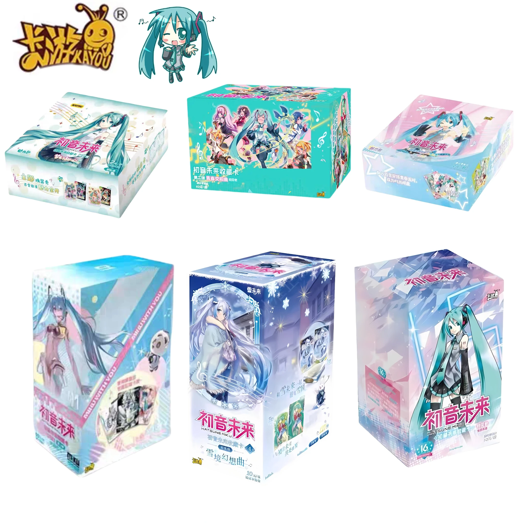 KAYOU Original Hatsune Miku Karten Erste Paketserie Animationsspiel-Sammelkarten SE Peripherie Kinder-Spielzeug Kindergeschenke