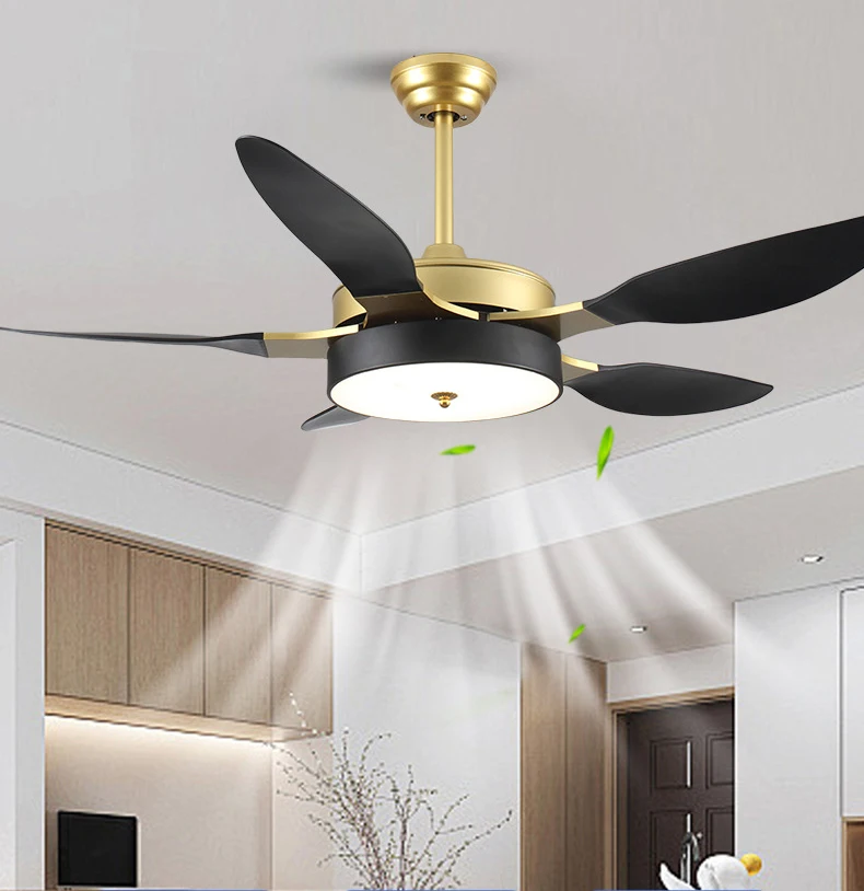 Brand new 42 inch modern LED high wind ceiling fan light dining room  living room home office silent ceiling fan with light