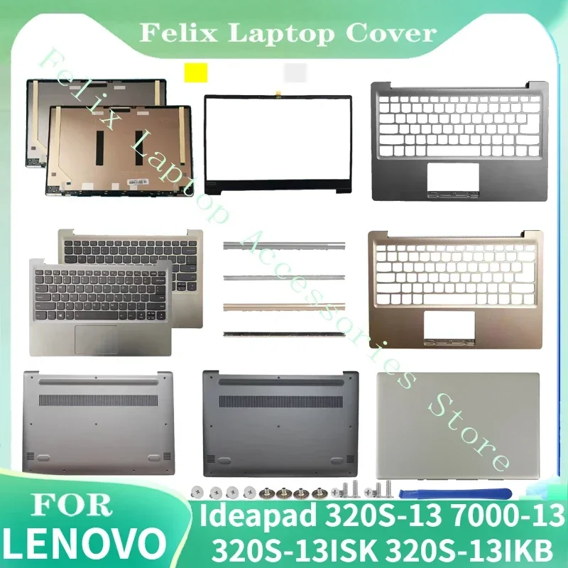 NEW For Lenovo Ideapad 320S-13 7000-13 320S-13ISK 320S-13IKB Laptop LCD Back Cover/Front Bezel/Hinges/Palmrest/Bottom Case