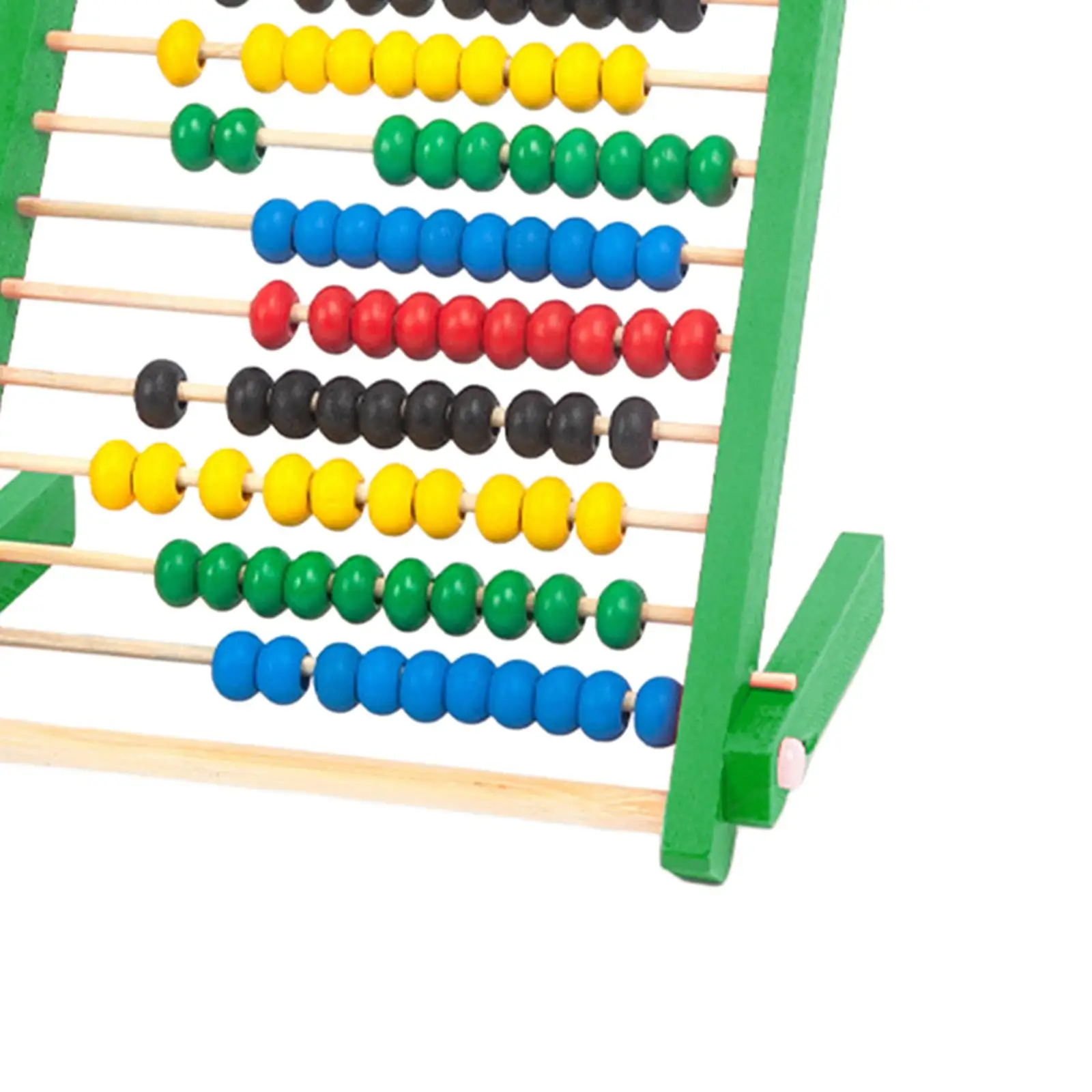 10 แถวไม้นับกรอบ Abacus การเรียนรู้ก่อนวัยเรียนของเล่นคลาสสิกไม้คณิตศาสตร์