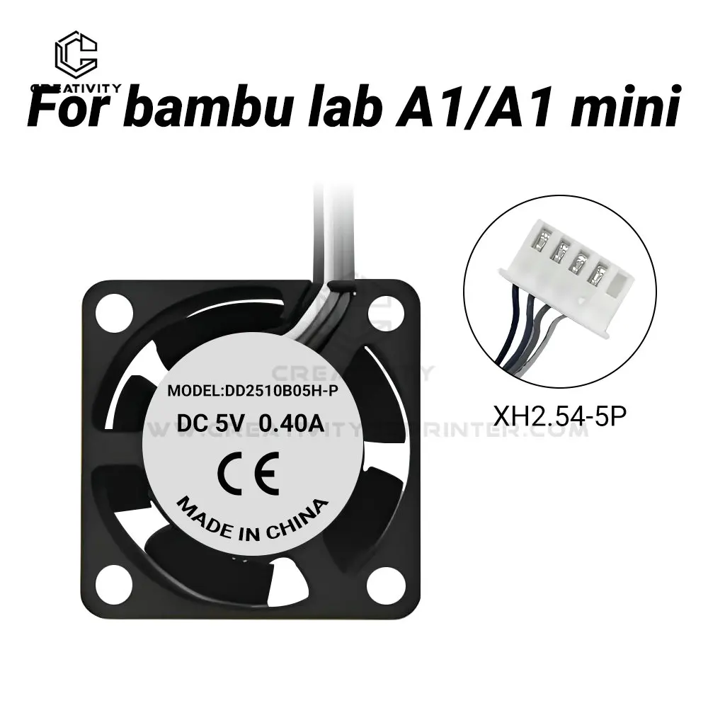 

Upgraded 2510 Silent Cooling Fans Kit for BambuLab A1/A1 Mini 3D Printer Hotend & Extruder Motor Fast Cooling High Efficiency