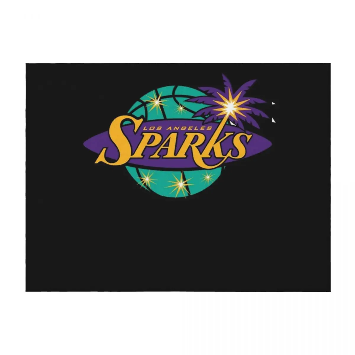 

Music Retro Los Angeles SparksFitted Scoop Christmas Throw Blanket Loose Bed linens Polar Sofas Blankets
