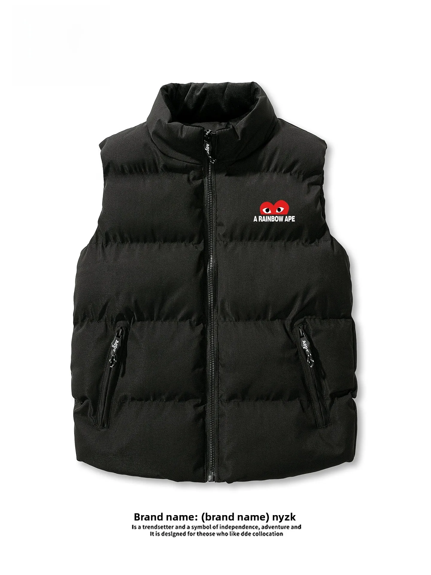 

Nyzk Official Website Jointly Released Men's Thiened down Cotton Vest Autumn Winter Warm Trendy Large Size Sports Vest for ...