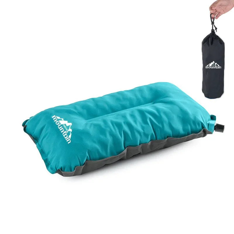 Neues Outdoor-Camping Automatisch Aufblasbares Kissen Schwammkissen Leicht zu Transportieren Komfortable Kissen
