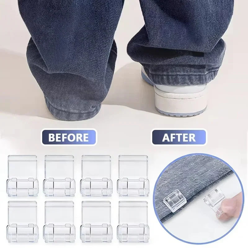 Invisible Anti-dragging Pant Leg Adjust Clips Anti-slip Hem Fix Holder Quick Pants Shortening Modification Auxiliary Supplies