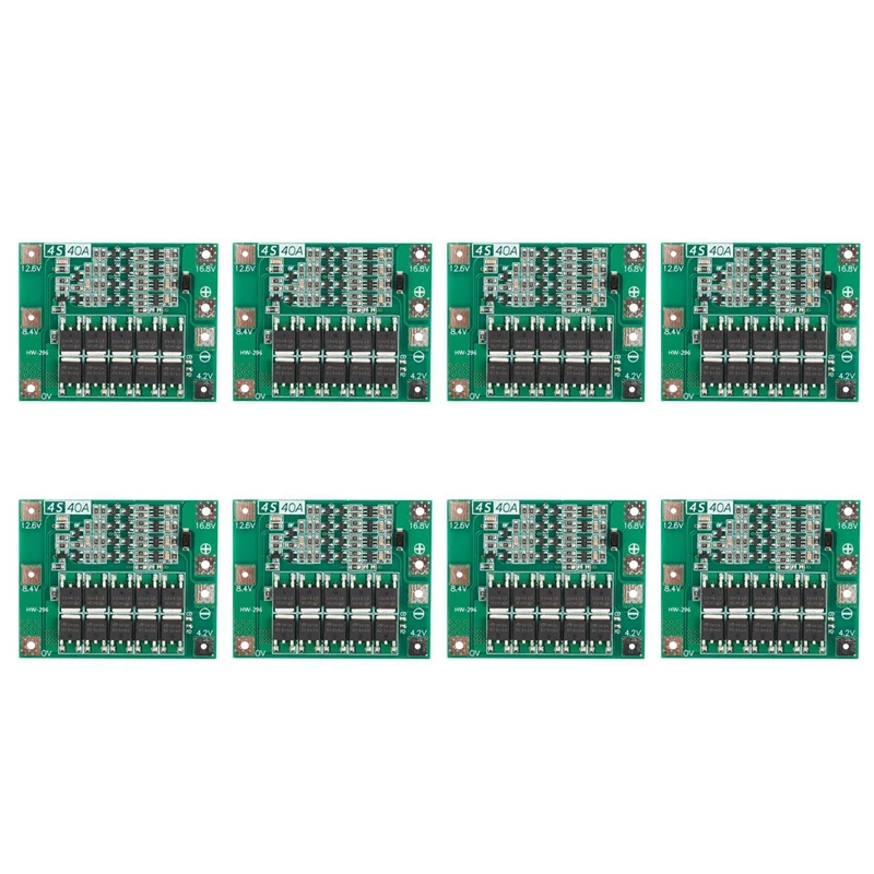 8X 4S 40A Li-Ion Lithium Battery 18650 Charger Pcb Bms Protection Board For Drill Motor 14.8V 16.8V Lipo Cell Module