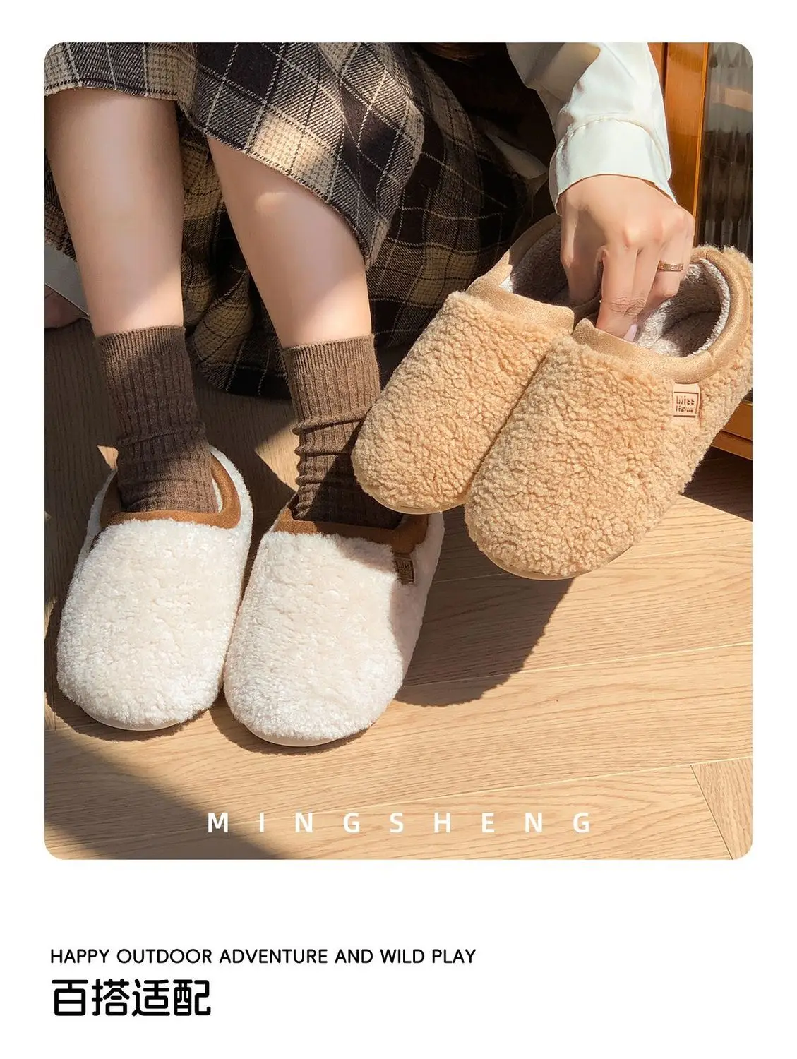 Günstige Pelz-Loafer für Herren, Slip-On Indoor Schlafzimmer-Hausschuhe, Unisex für Paare, Neuheit 2025, Warme Herren-Hausschuhe – Detail 9
