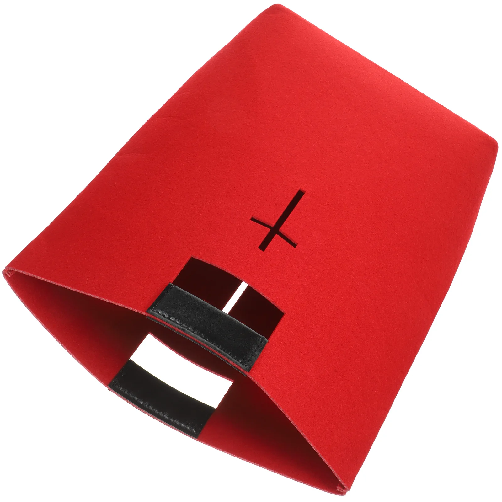 

Shopping Bag Bible Storage Man Tote Bags Cover Case for Women Felt Cases Cross Design