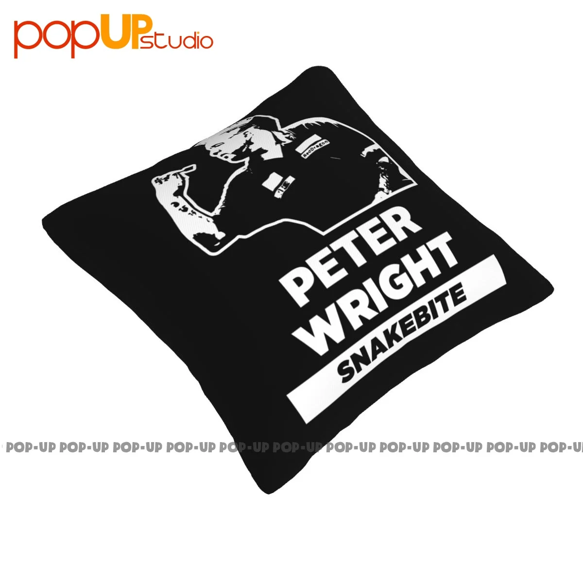 Square Snakebite Peter Wright Darts World Champs 2019 Unofficial Pillowcase Throw Pillow Cover Super Soft