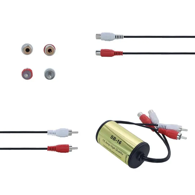 【MO2】 Audio Noise Filter Professional Connector Design Effectively Suppresses High Frequency Noise For Automotive Home Stereo{M}