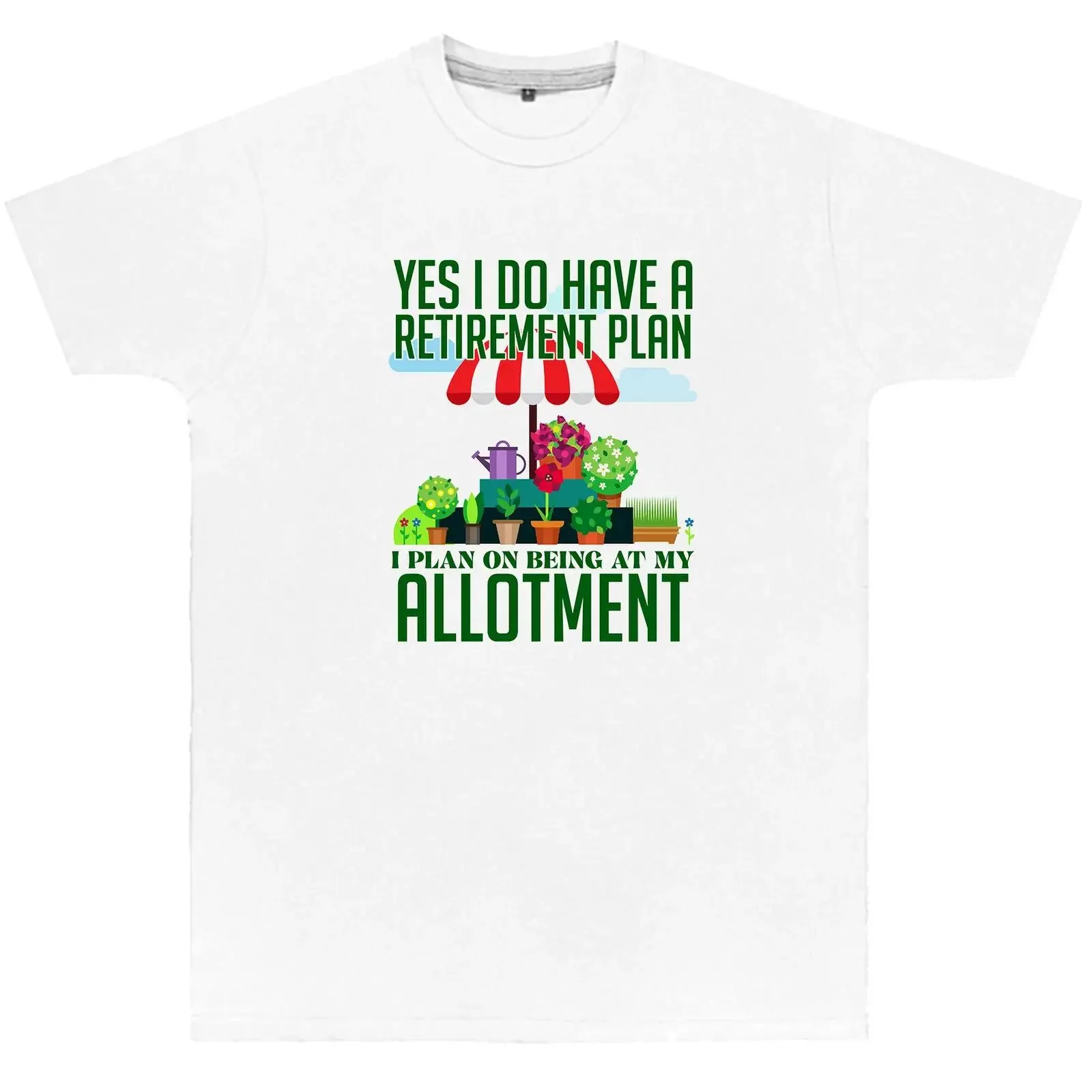 Herren Ruhestandsplan Schrebergarten T Shirt Gartenarbeit Ideen für Ihn Garten Draußen vintage Washed Comfortable Slightly Soft