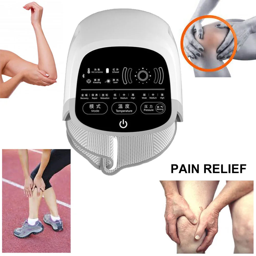 Hot Laser Knee Care Air Massager with Touch Screenknee Pain Physical Magnetic Therapy for Osteoarthritis Rheumatic Arthritis