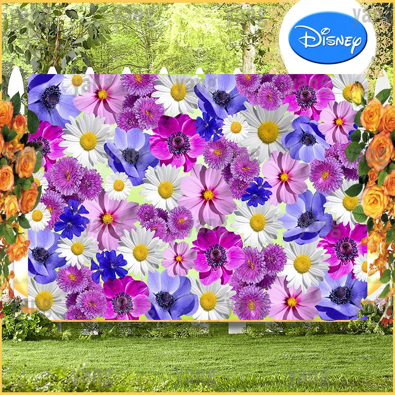 Custom luxury Romantic Artificial All The Colors Flower Wall Wedding Anniversary Party Backdrop Photo Background Decoration