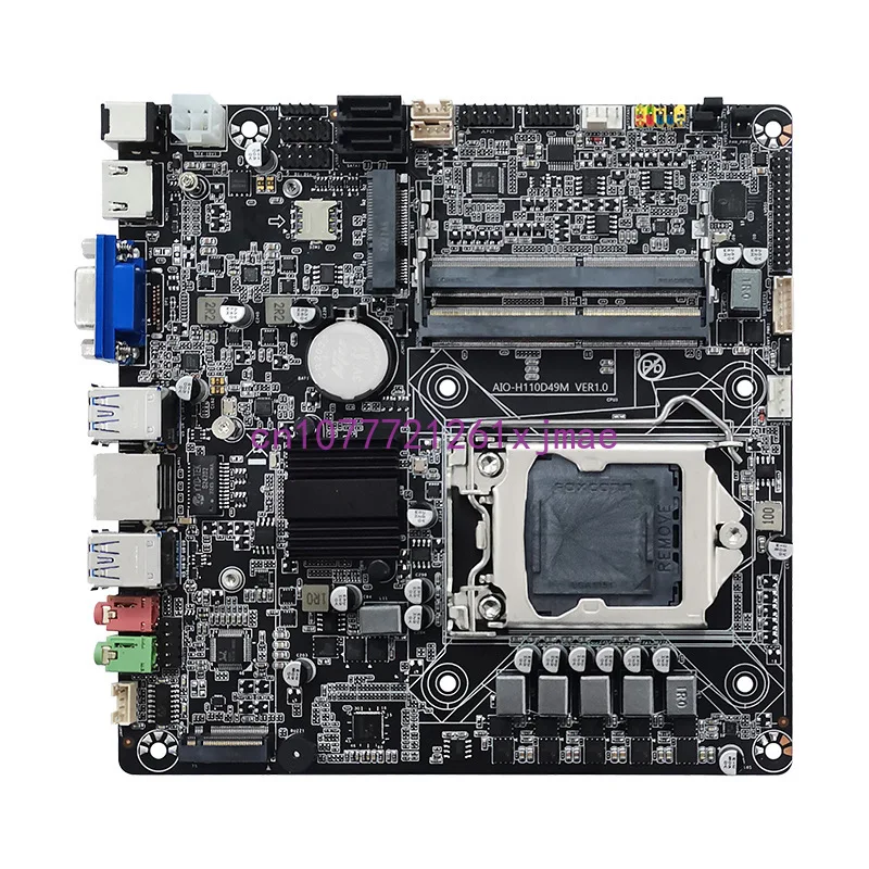 

New H110 Dual D4 Memory 19V All-in-One Computer Motherboard with NVMe/SATA M.2 Support 6-9 Generation CPU