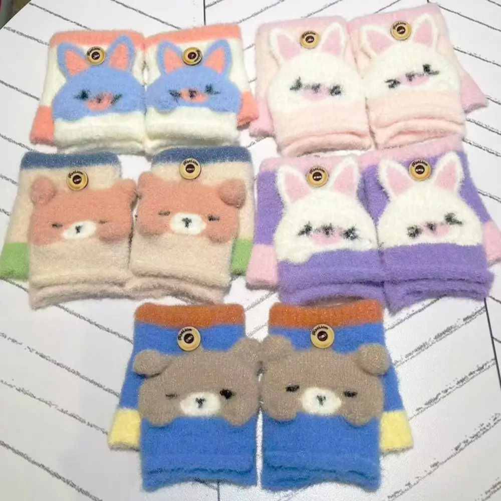 

Утолщенные детские перчатки, теплые морозостойкие перчатки для мальчиков и девочек, морозостойкие детские теплые инструменты, откидные варежки на Рождество