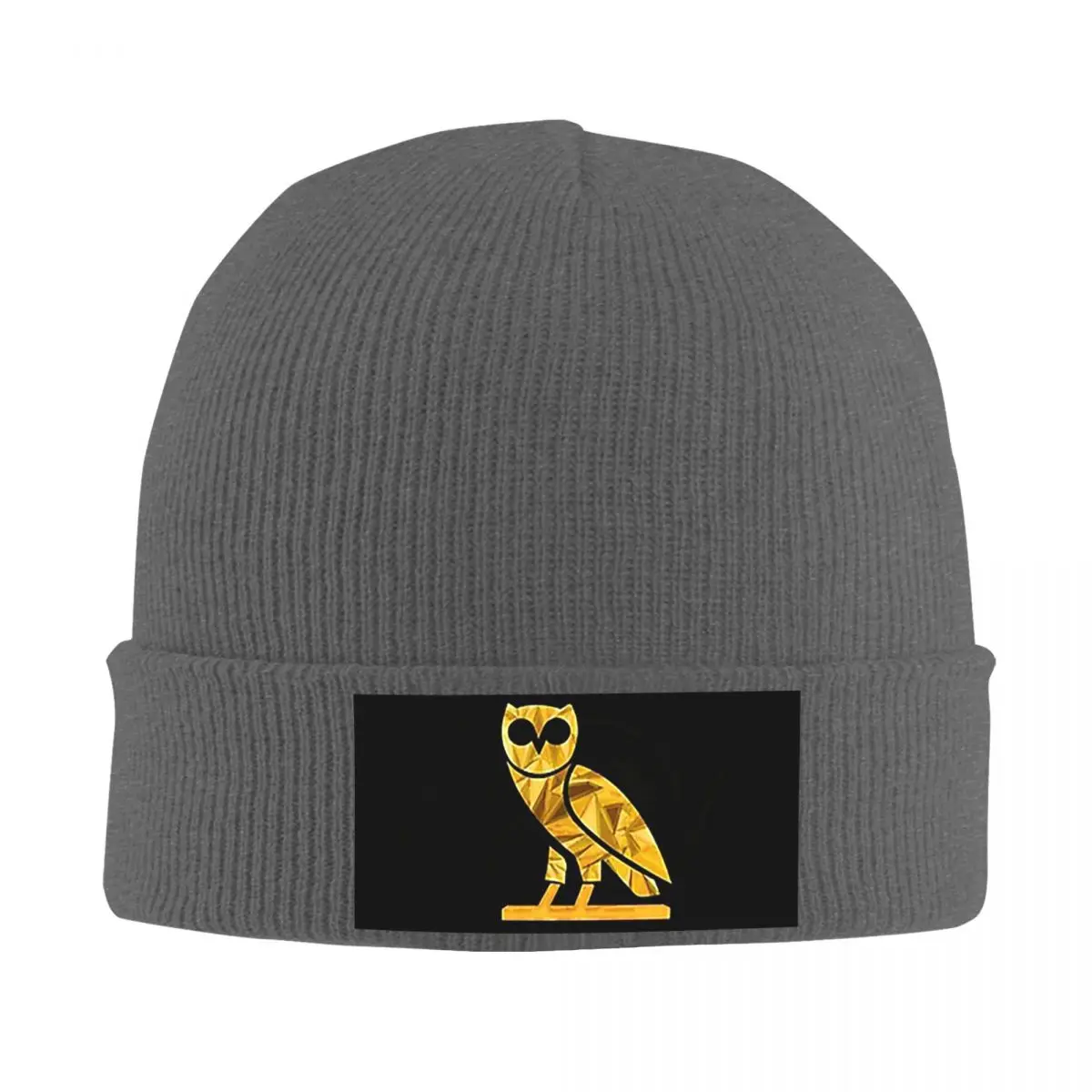 OVO October's Very Own Drake's Owl Warm Knitted Cap Fashion Bonnet Hat Autumn Winter Outdoor Beanies Hats for Men Women Adult