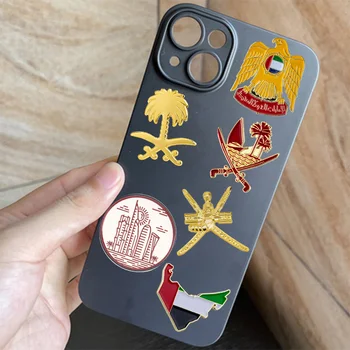 사우디 아라비아 모바일 사진 스티커 배지 금속 핀 브로치 핀, 3M