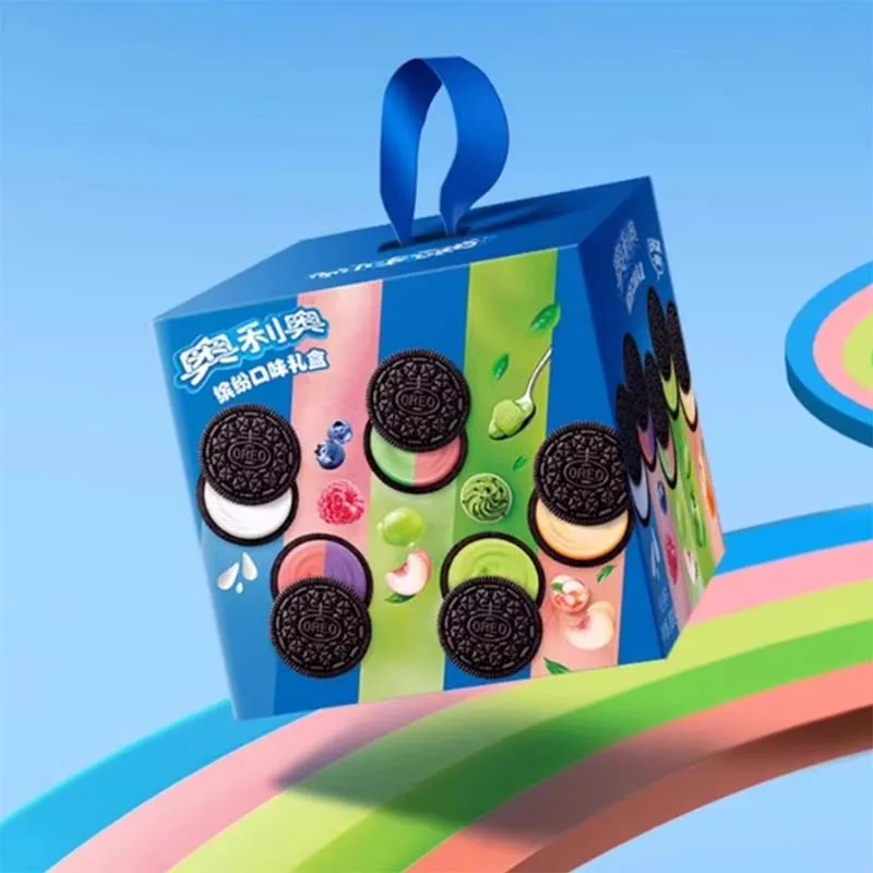 13.7 أونصة (38 جرام) * عبوة واحدة من عبوات هدايا ملونة لملفات تعريف الارتباط أوريو، تحتوي على 20 ملفات تعريفية ملفوفة بشكل فردي