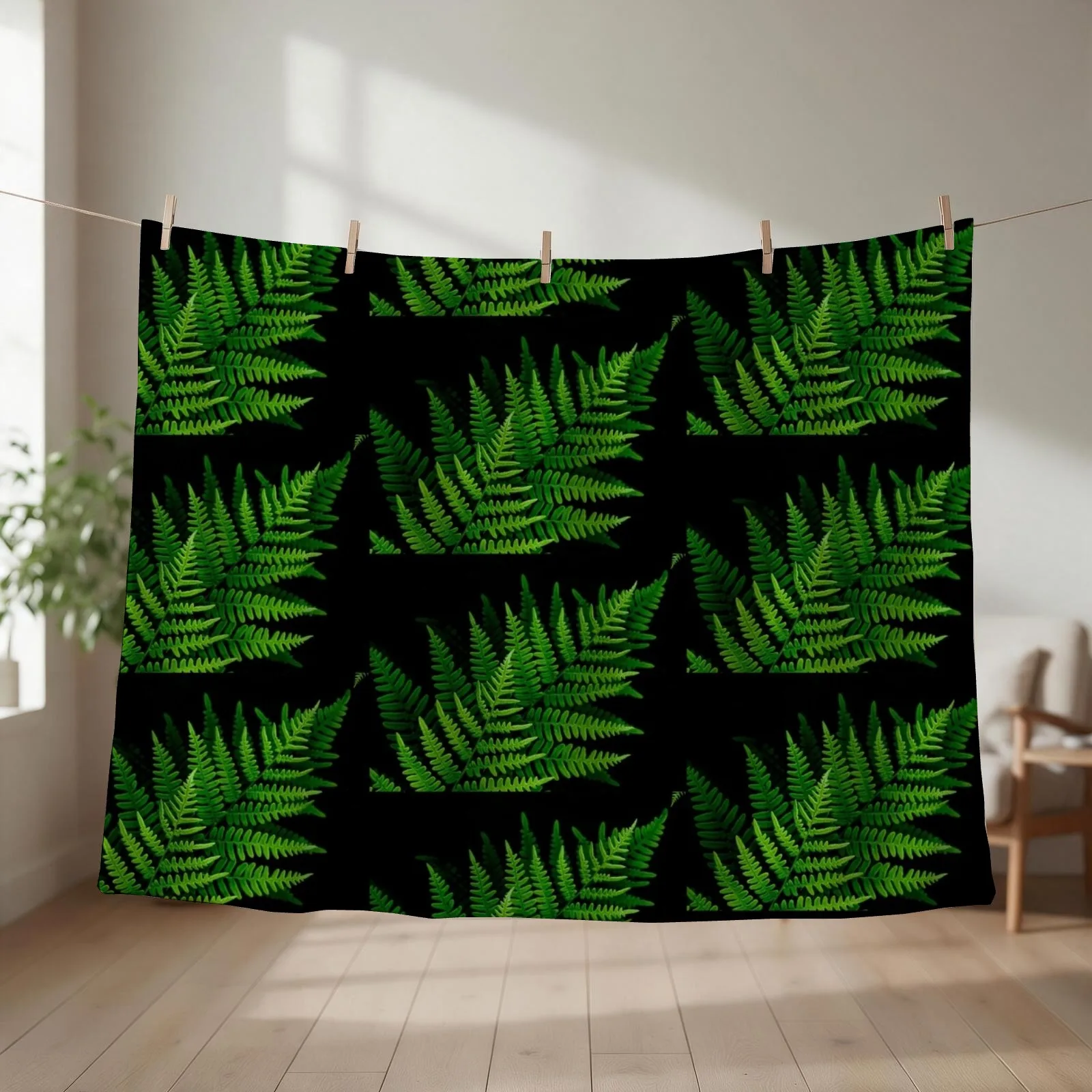 fantastic fern fronds Throw Blanket Thin Multi-Purpose Bed Sofa Quilt Blankets