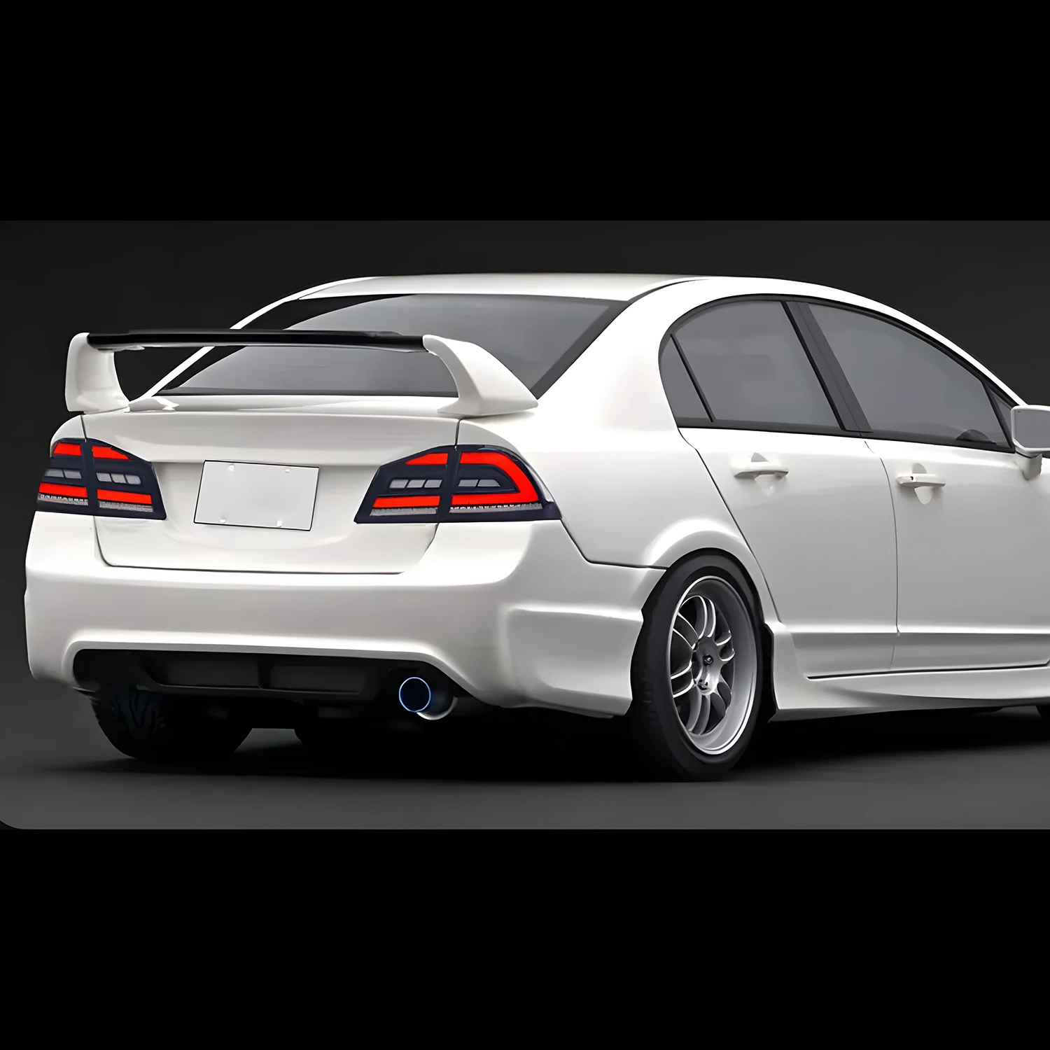 HCMOTIONZ LED Tail Light for Honda Civic 2006-2011 8th gen Start UP Animation Rear Lamp Assembly 8th gen FD2 FD3 Sedan/Type R
