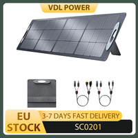 VDL POWER 200W Foldable Portable Solar Panel, 20V Monocrystalline Cell, Adjustable Kickstand, 23.5% Conversion Efficiency, IP67