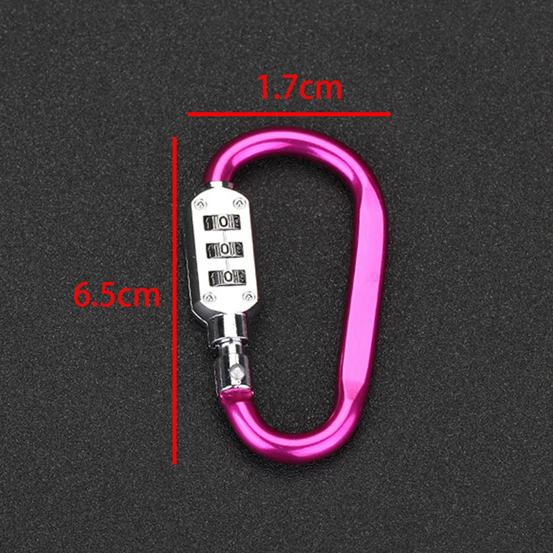 D-type Small Gourd Buckle Multifunctional Luggage Bag Backpack Password Lock Helmet Car Basket Lock Mountaineering Quick Buckle