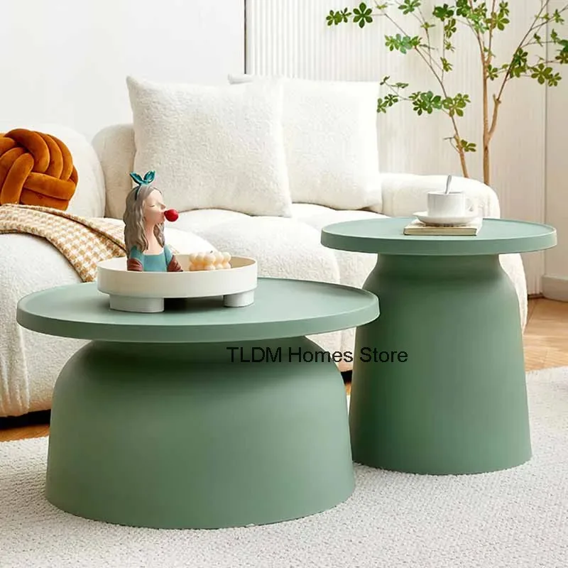 Nordic Design Coffee Tables Living Room Premium Minimalist Coffee Tables Round Colorful Tavolino Da Salotto Loft Decor Interior