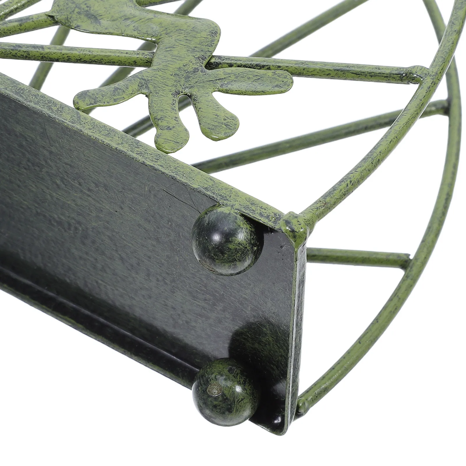 Frog Shape Metal Napkin Holder Green Vintage Rustic Kitchen Countertop Napkin Organizer Paper Tissue Dispenser view 5