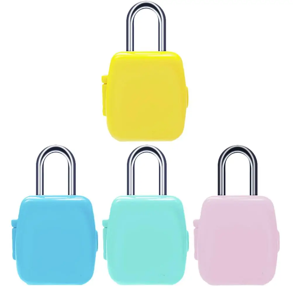 

4 Pcs Luggage Lock Compact Padlock Combination Abs Suitcase Student Durable Zinc Alloy Rust Proof Weather Resistant Strong Safe