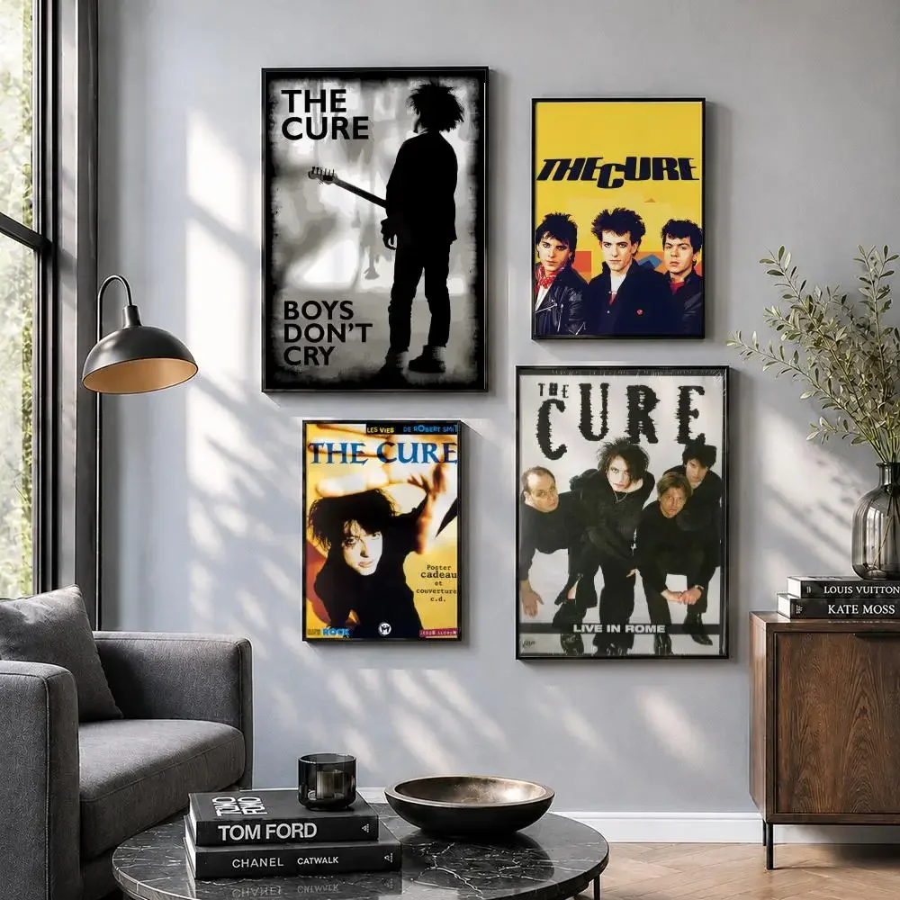 T-The C-Cure Band Poster  Big Self-adhesive Art Waterproof Sticker Coffee House Dorm Room Wall Decor