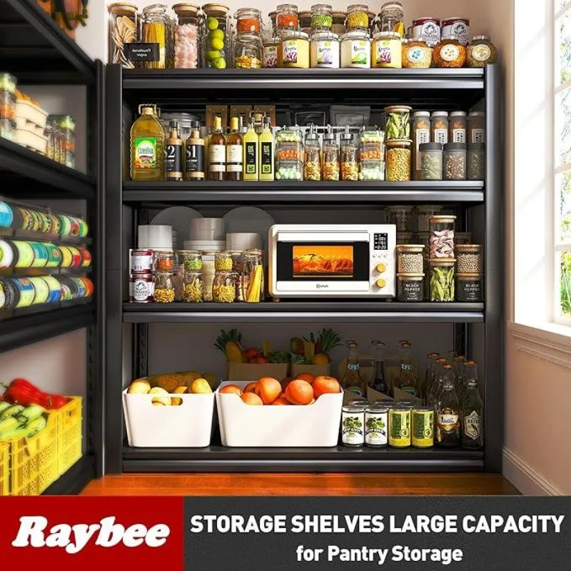 

RaybeeFurniture 40"W Storage Shelves Garage Shelving Heavy Duty Shelving Garage Storagge Shelves Heavy Duty Industrial Shelving