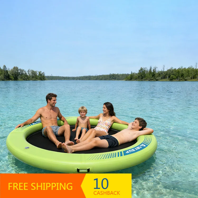 Commercial Grade Drop Stitch Inflatable Floating Platform Over 500kg Capacity Stable Dock For River Boat Outdoor Water Use