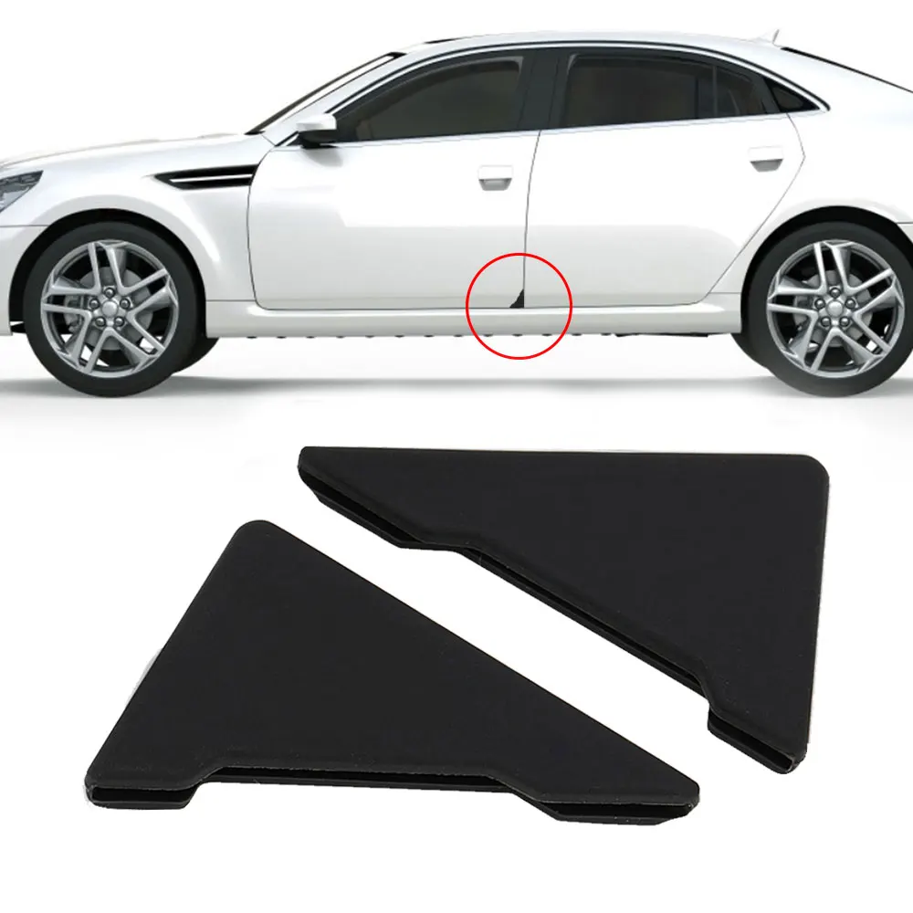 2Pcs Black Car Door Corner Covers Anti-collision Auto 90 Degree Door Angle Covers Dustproof Exterior Parts Car Decor Accessories