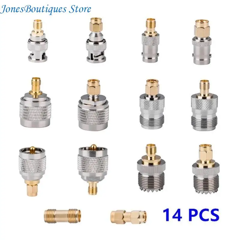 

14pcs N to BNC Coax Connector N Type Female to BNC Female RF Coaxial Adapter Antenna Converter for Radio W8KE