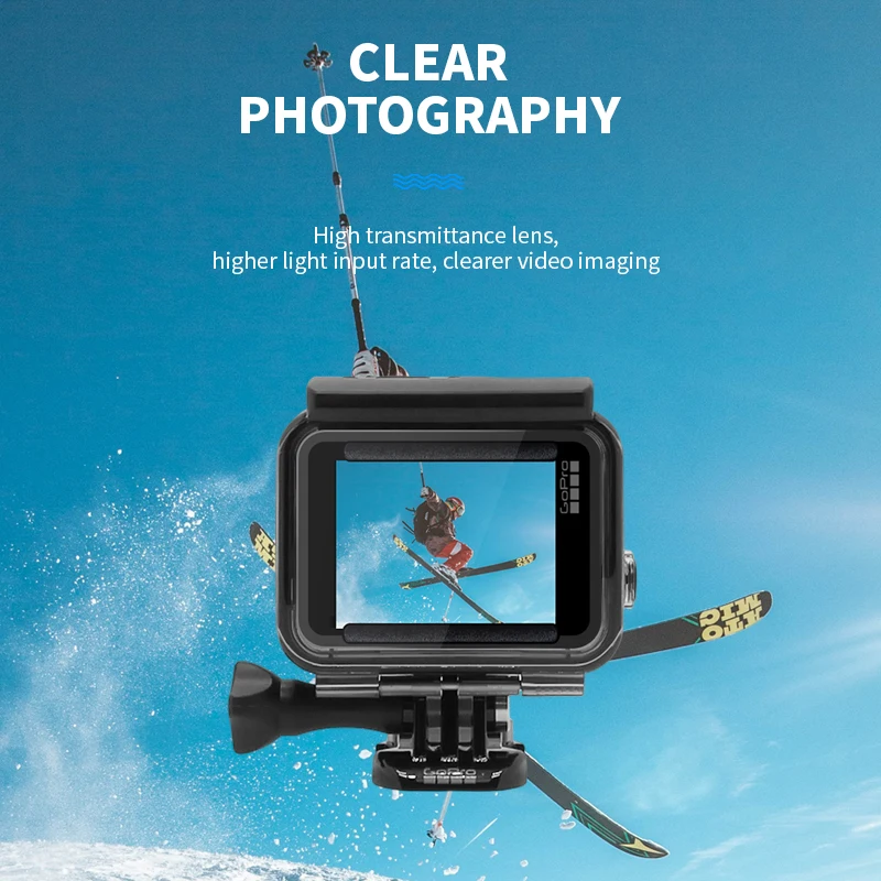 GoPro Protective Housing for HERO7 Silver HERO7 White Action Camera 40M (131ft) waterproof shell