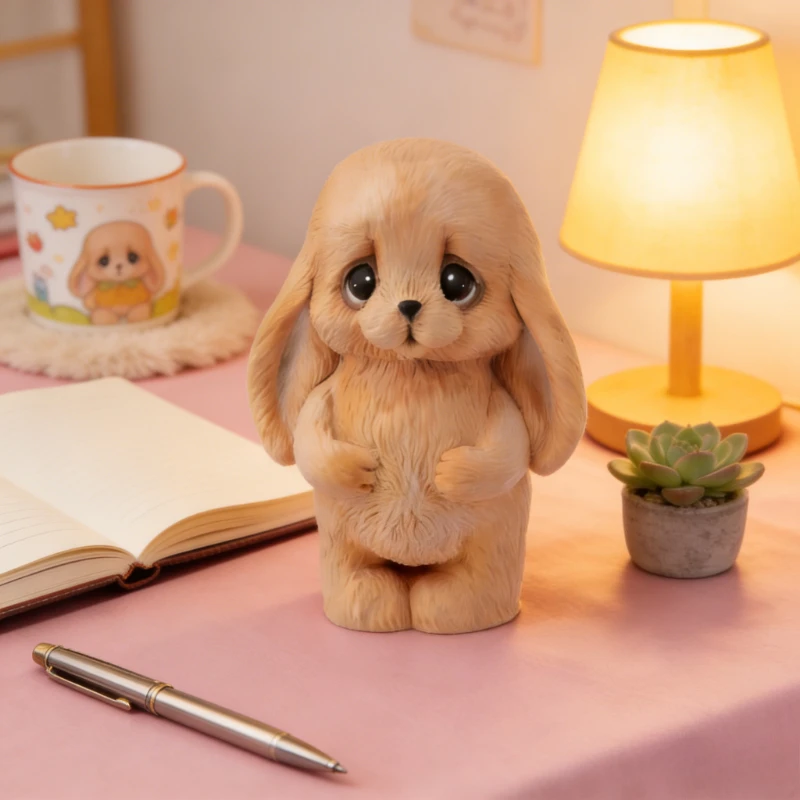 

Wax Product Mold Cute Long-eared Rabbit Silicone Mold-DIY Aromatherapy Candle Gypsum Resin Diffuser Stone Ornament Mold